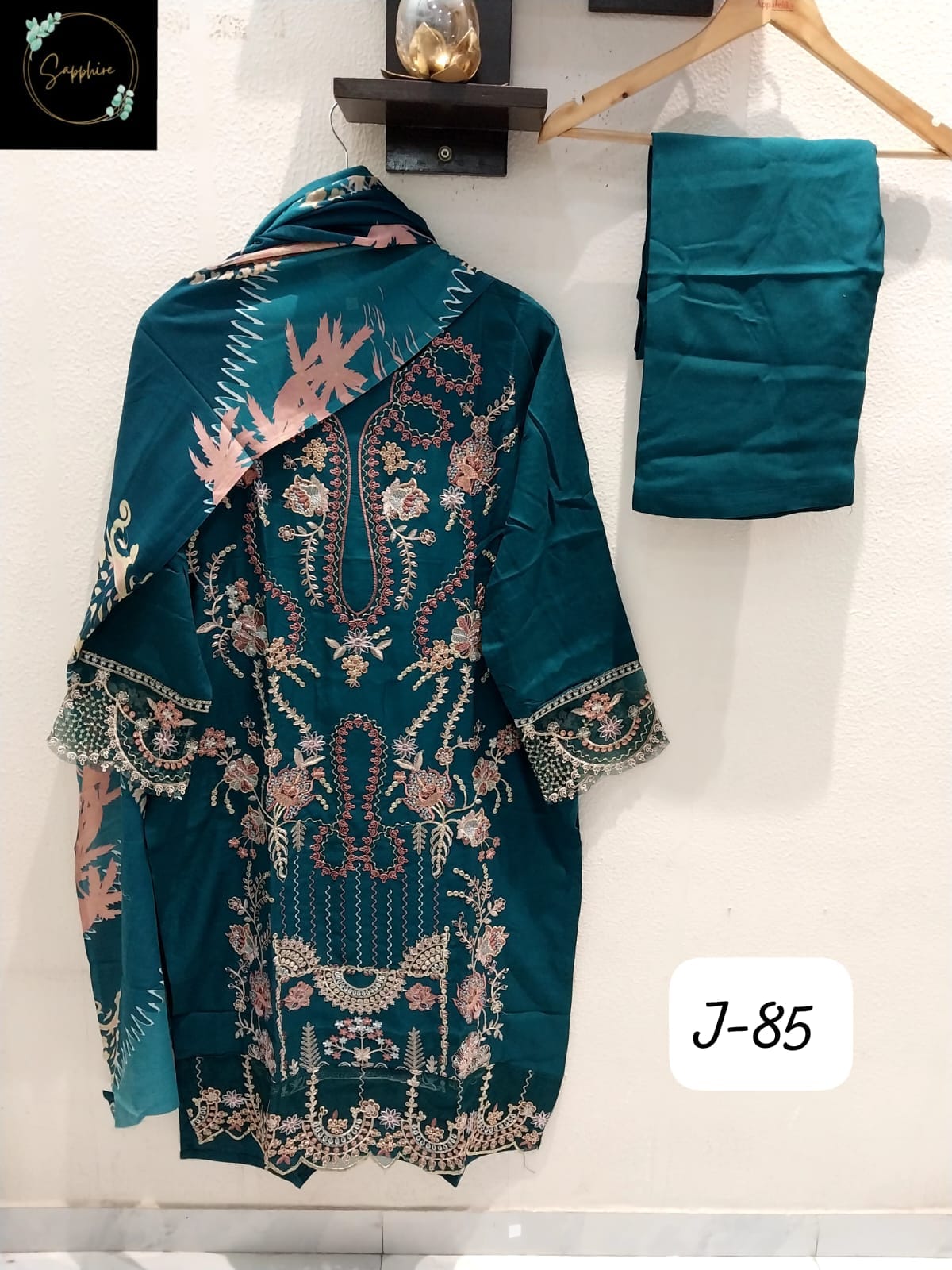 Jazmin Vol 85 Valley Green Sapphire Pakistani Readymade Suits