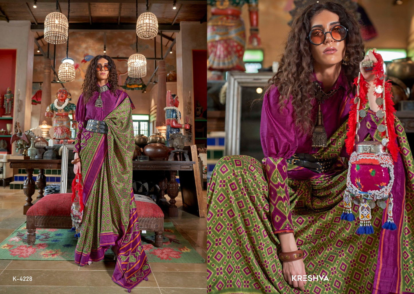 4228 Veda Patola Kreshva Pv Silk Sarees