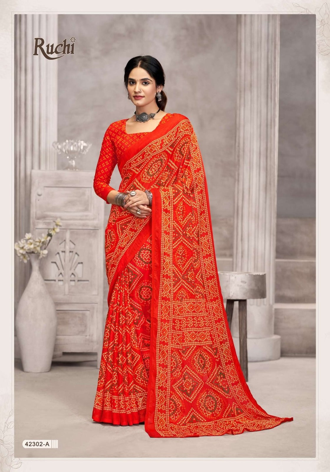 42302A Star Vol 194 Ruchi Chiffon Sarees