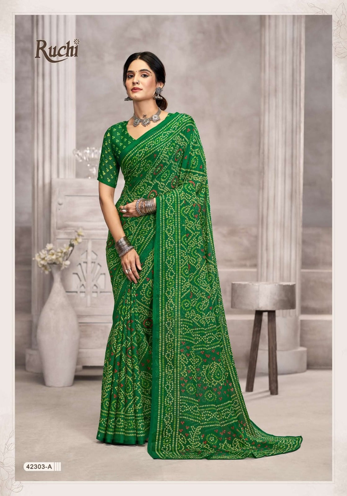 42303A Star Vol 194 Ruchi Chiffon Sarees