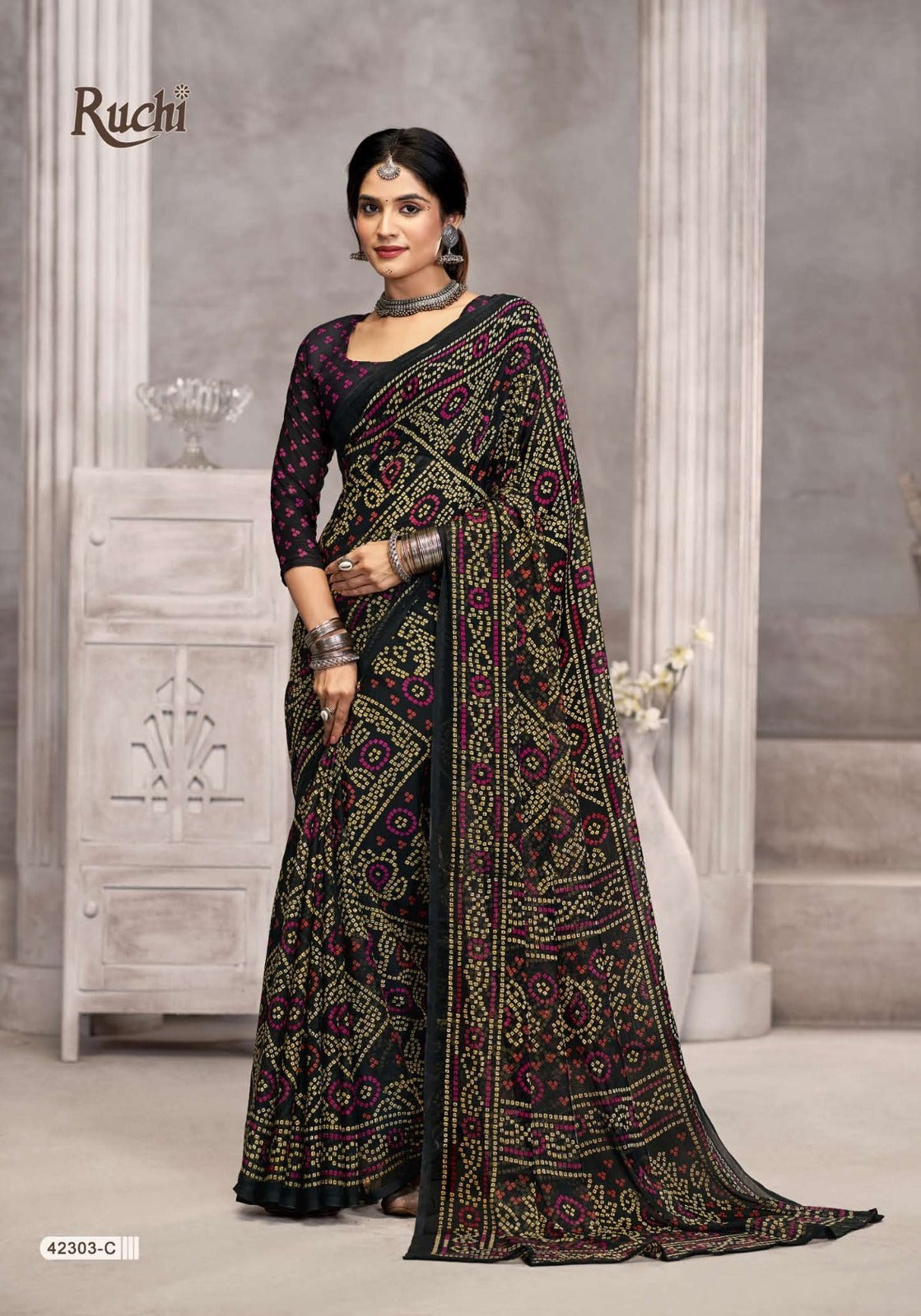 42303C Star Vol 194 Ruchi Chiffon Sarees