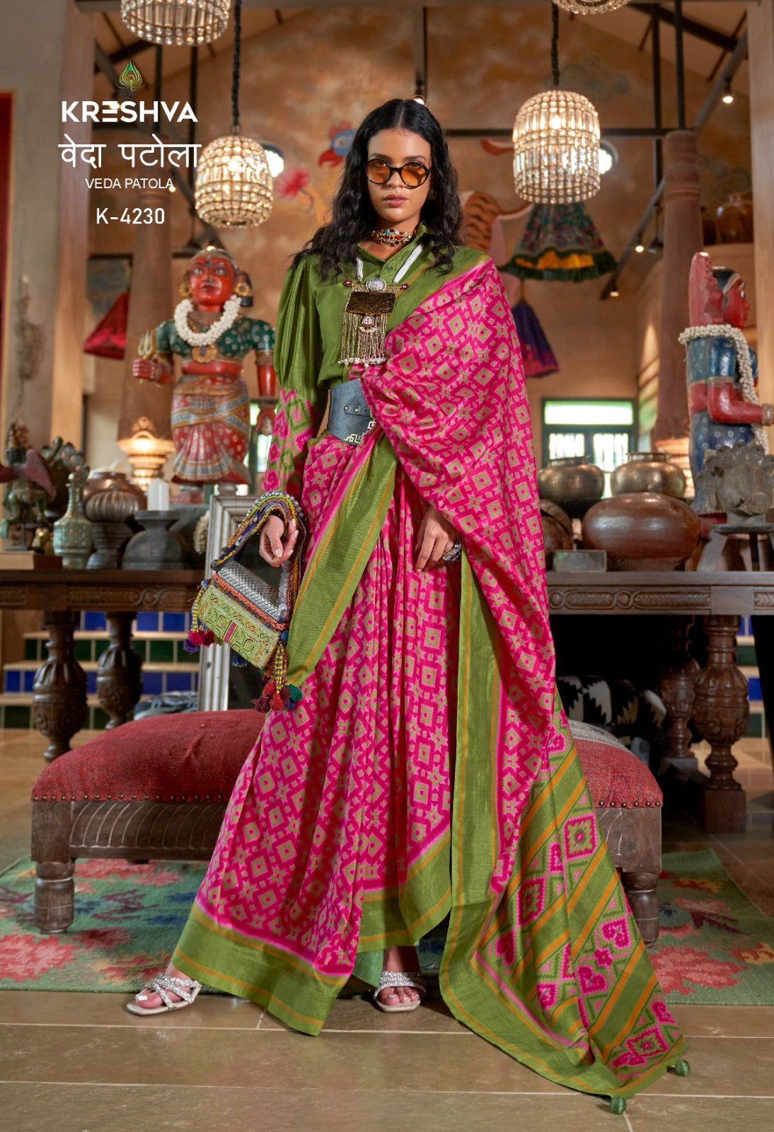 4230 Veda Patola Kreshva Pv Silk Sarees