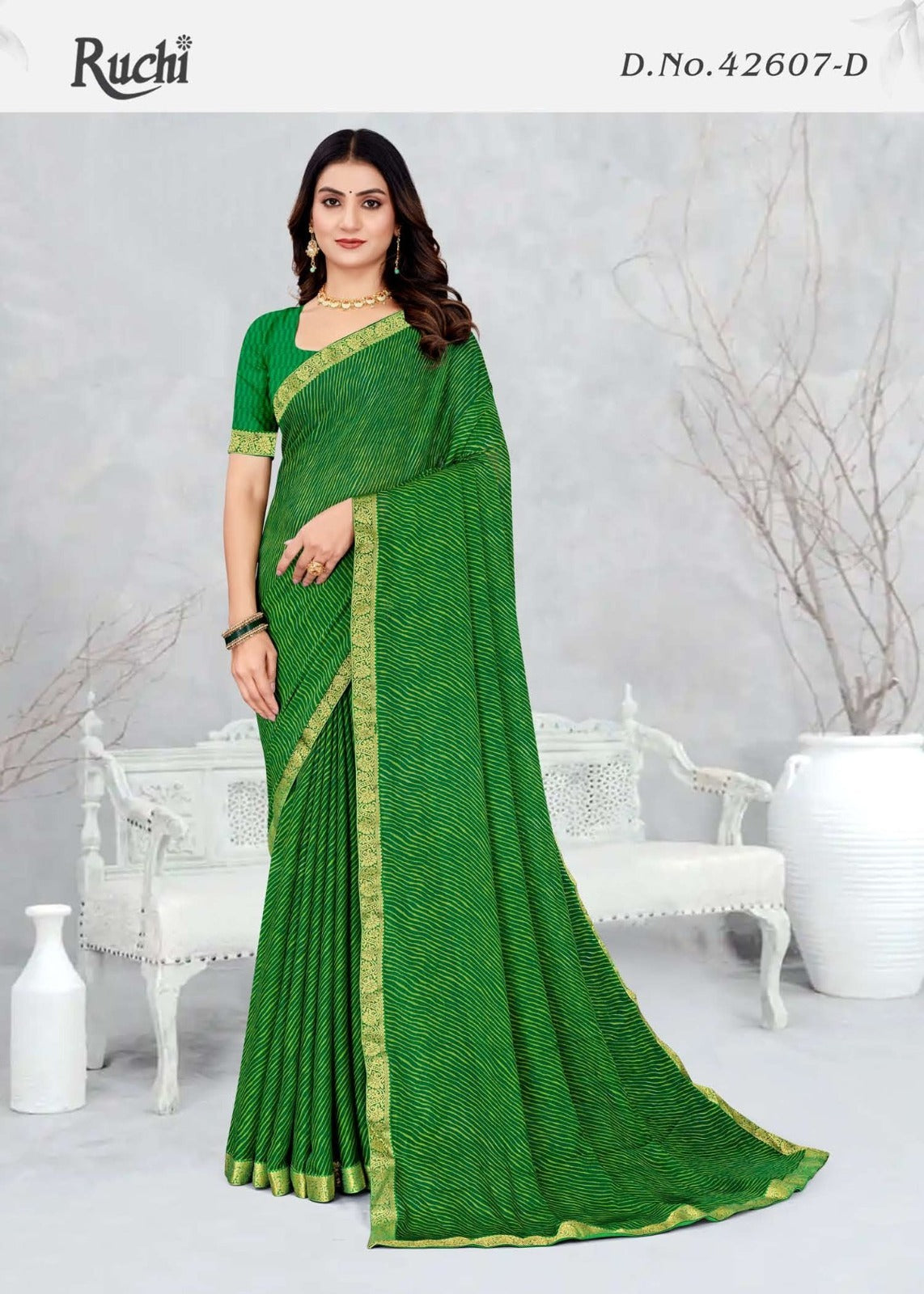 42607D Simayaa Lehriya Vol 7 Ruchi Chiffon Sarees