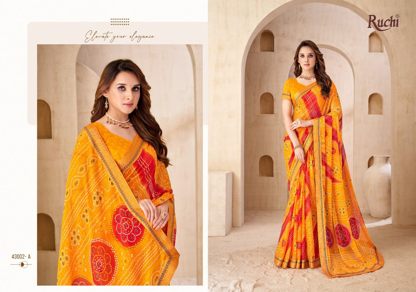 43002A Savera Vol 15 Ruchi Chiffon Sarees