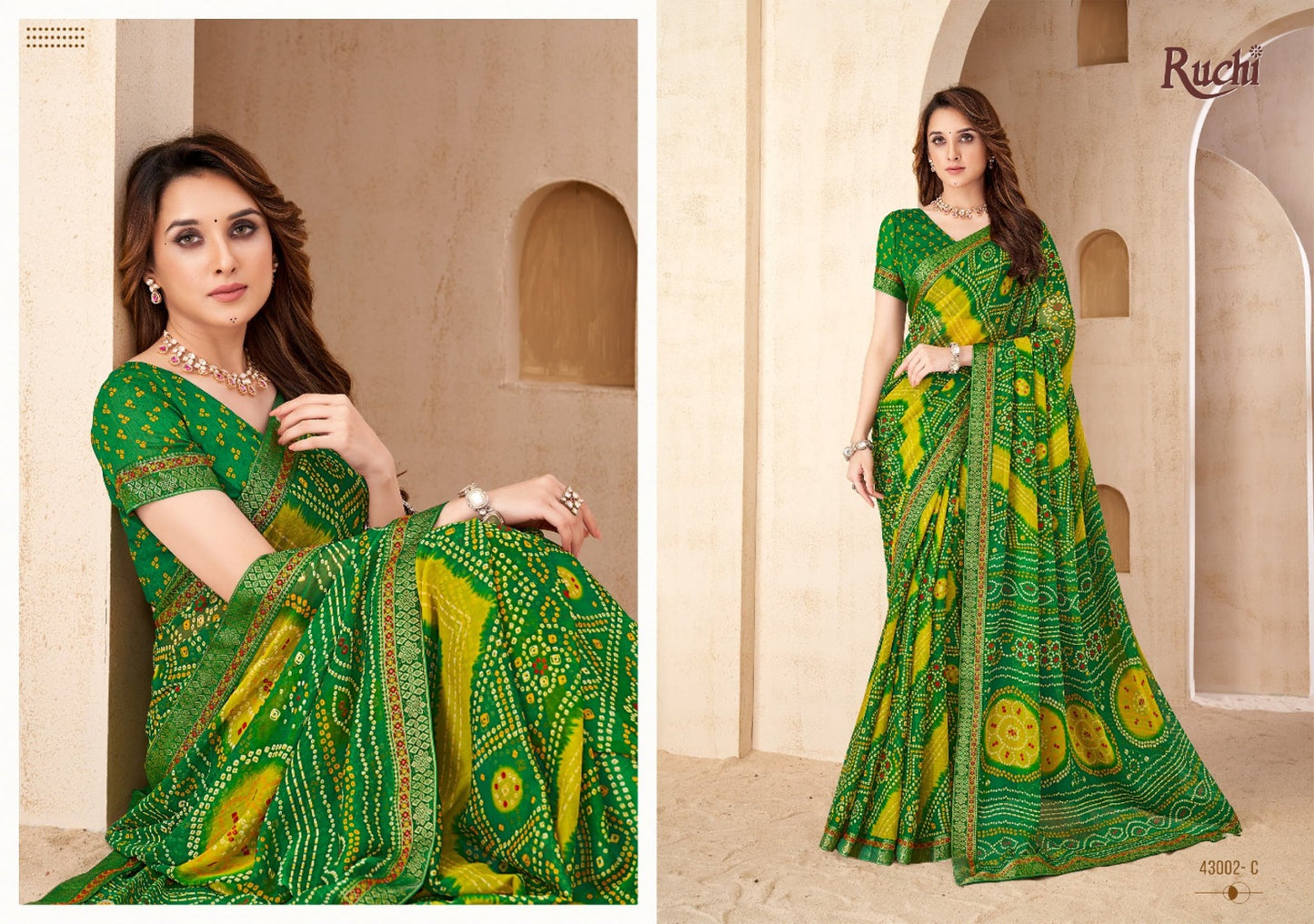 43002C Savera Vol 15 Ruchi Chiffon Sarees