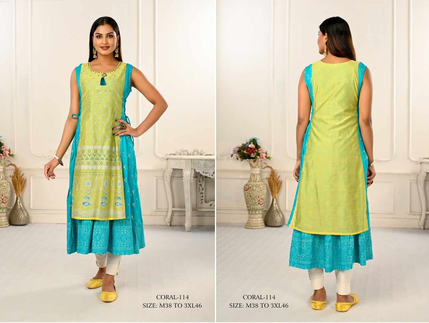 114 Coral Jivora Kurti