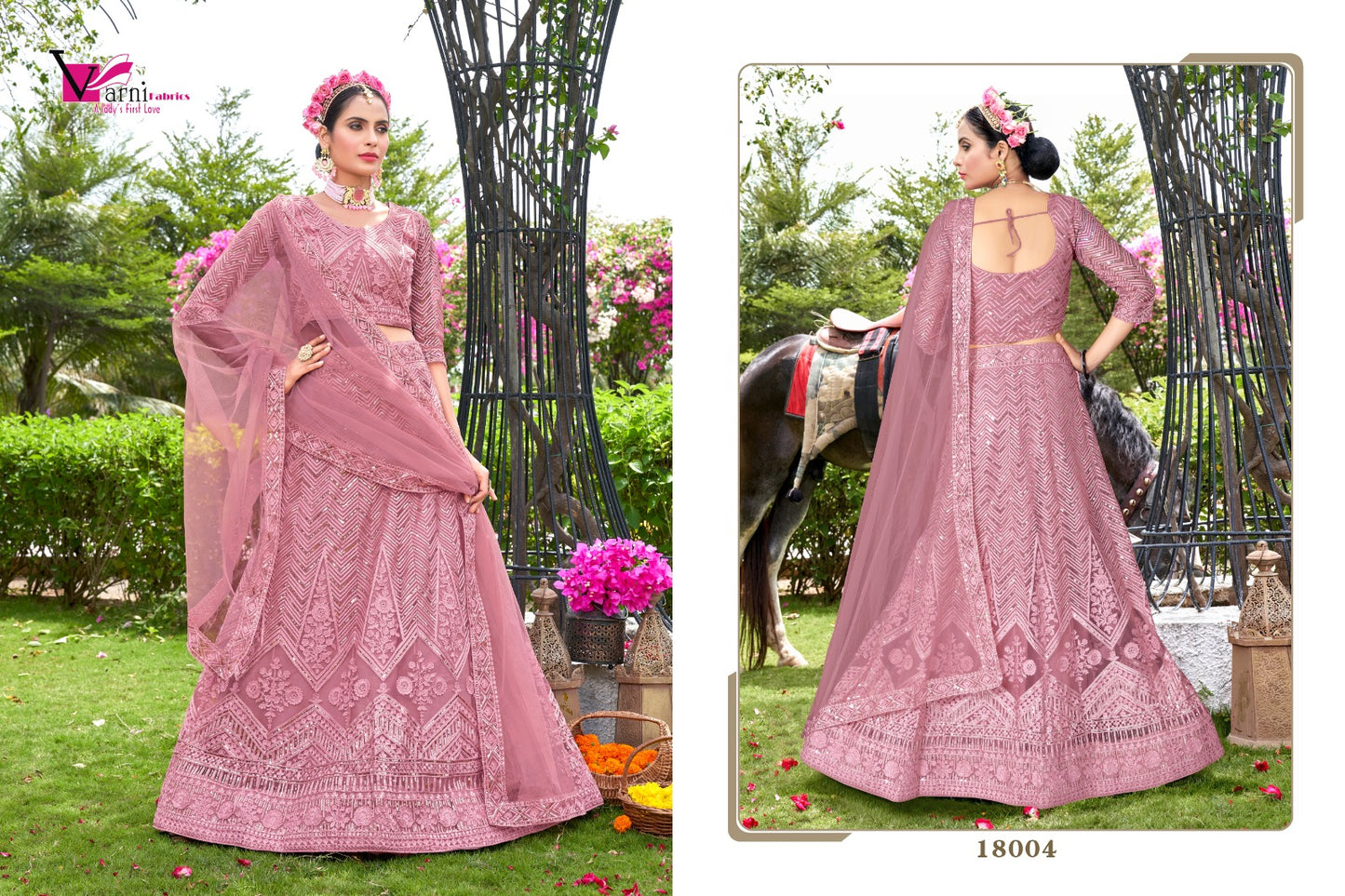 18004 Sakhi Varni Fabrics Lehenga Choli