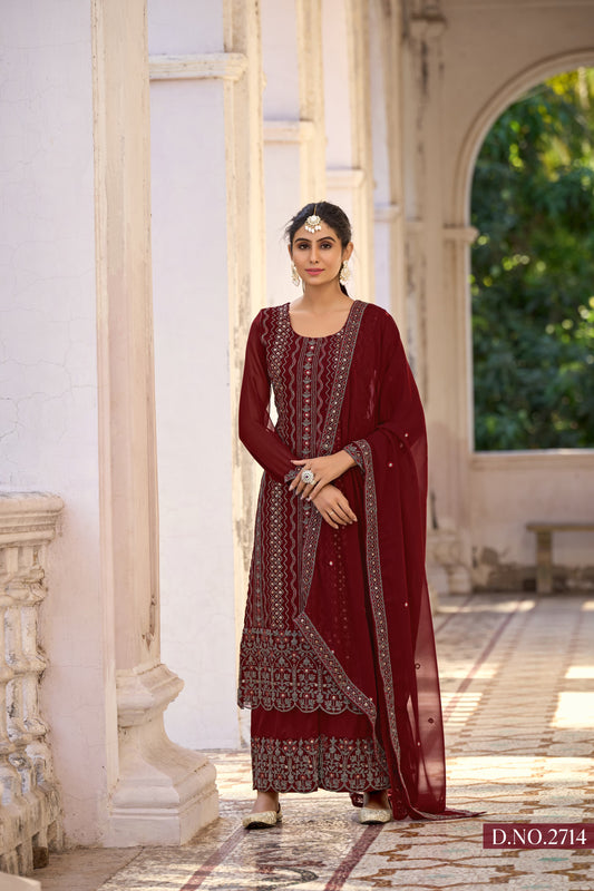 2714 Vol 27 Twisha Unstitched Suits