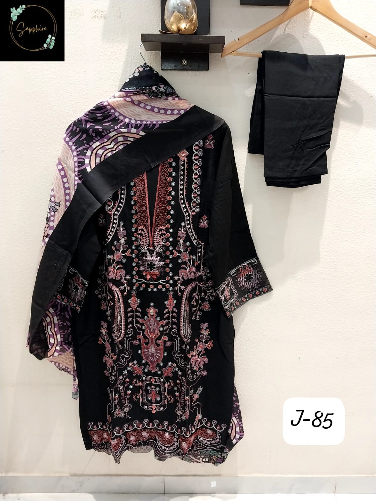Jazmin Vol 85 Black Sapphire Pakistani Readymade Suits
