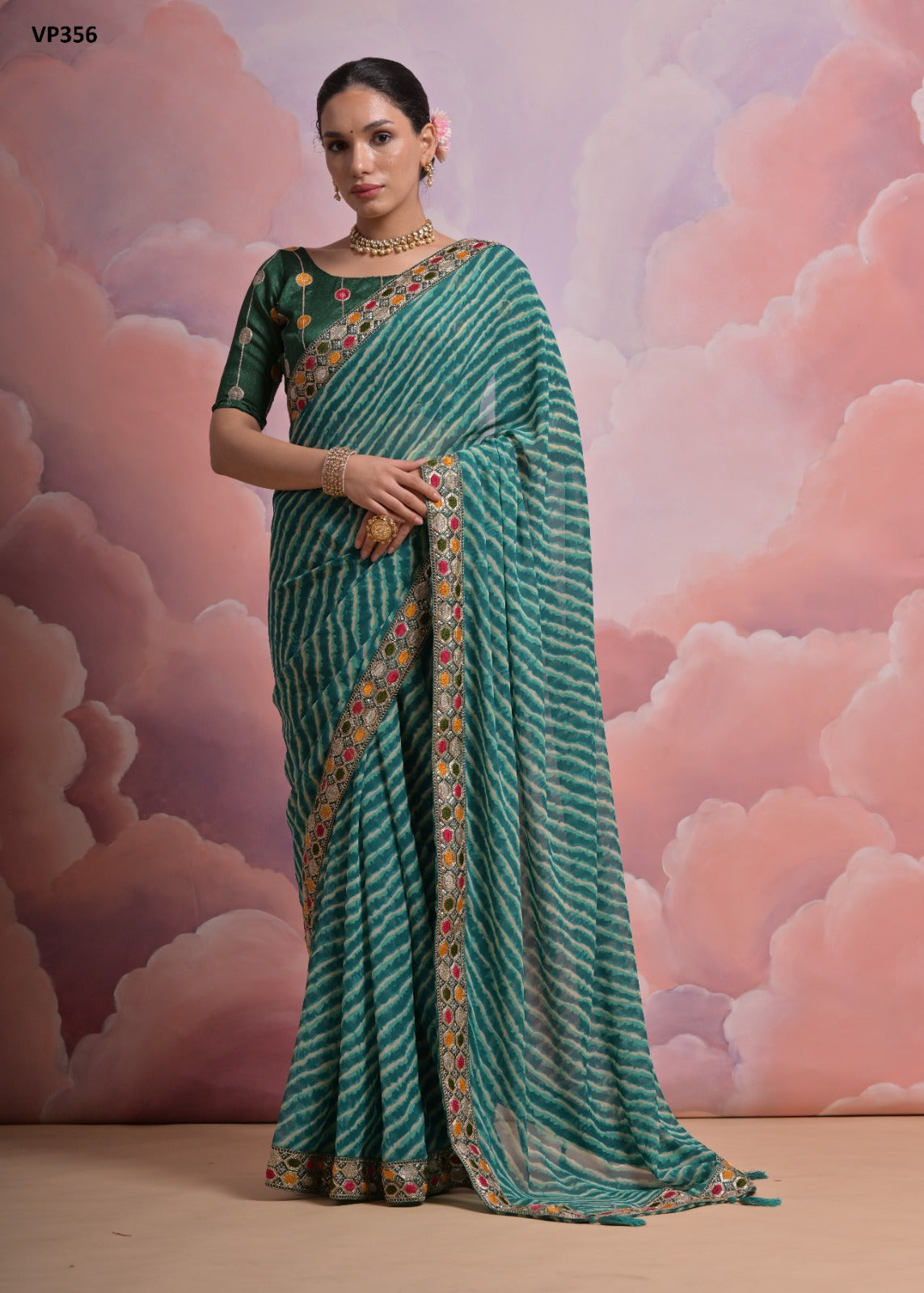 Vp356 Pari Fashion Berry Sarees