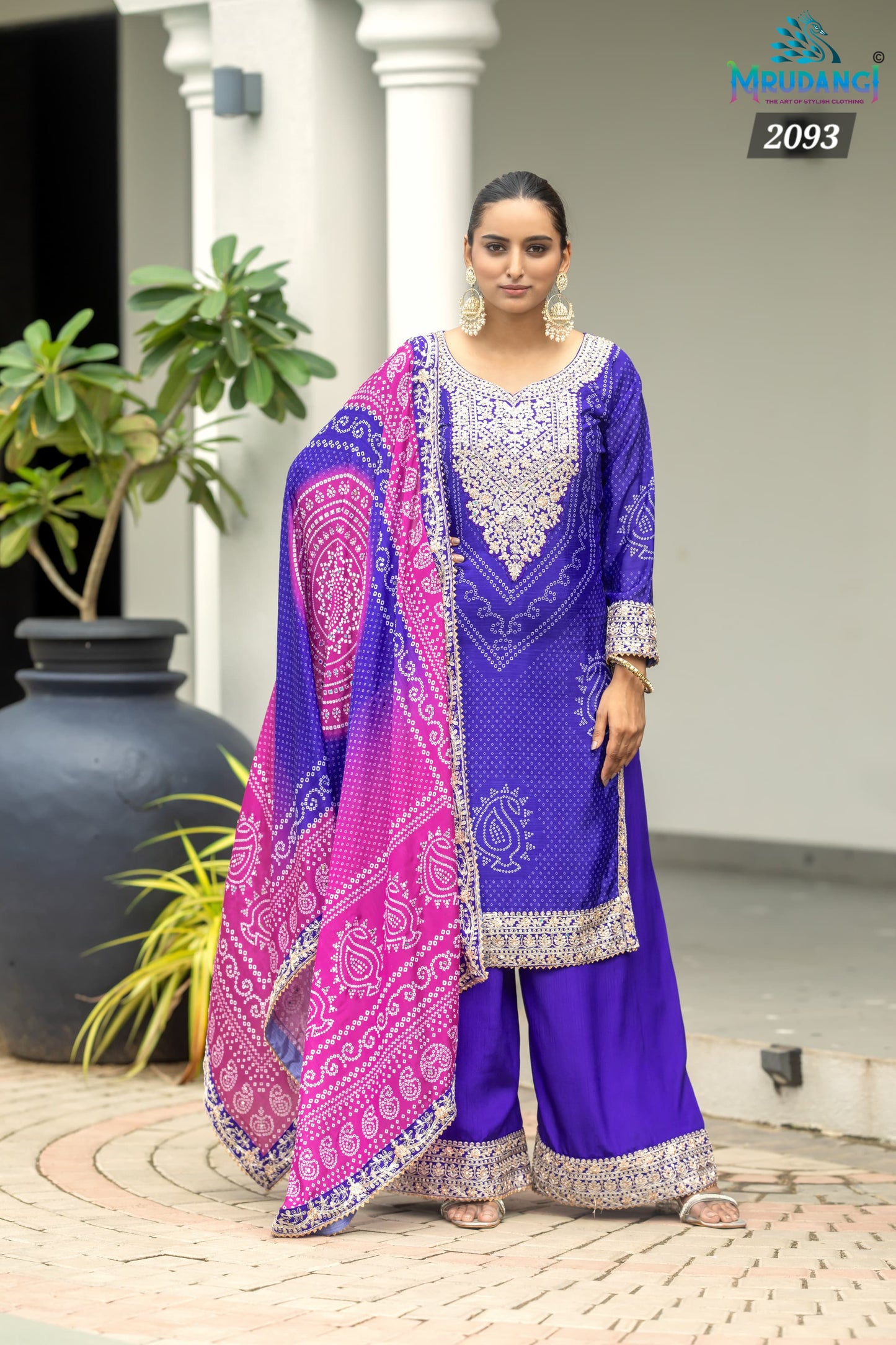 2093 Rakhi Mrudangi Unstitched Suits