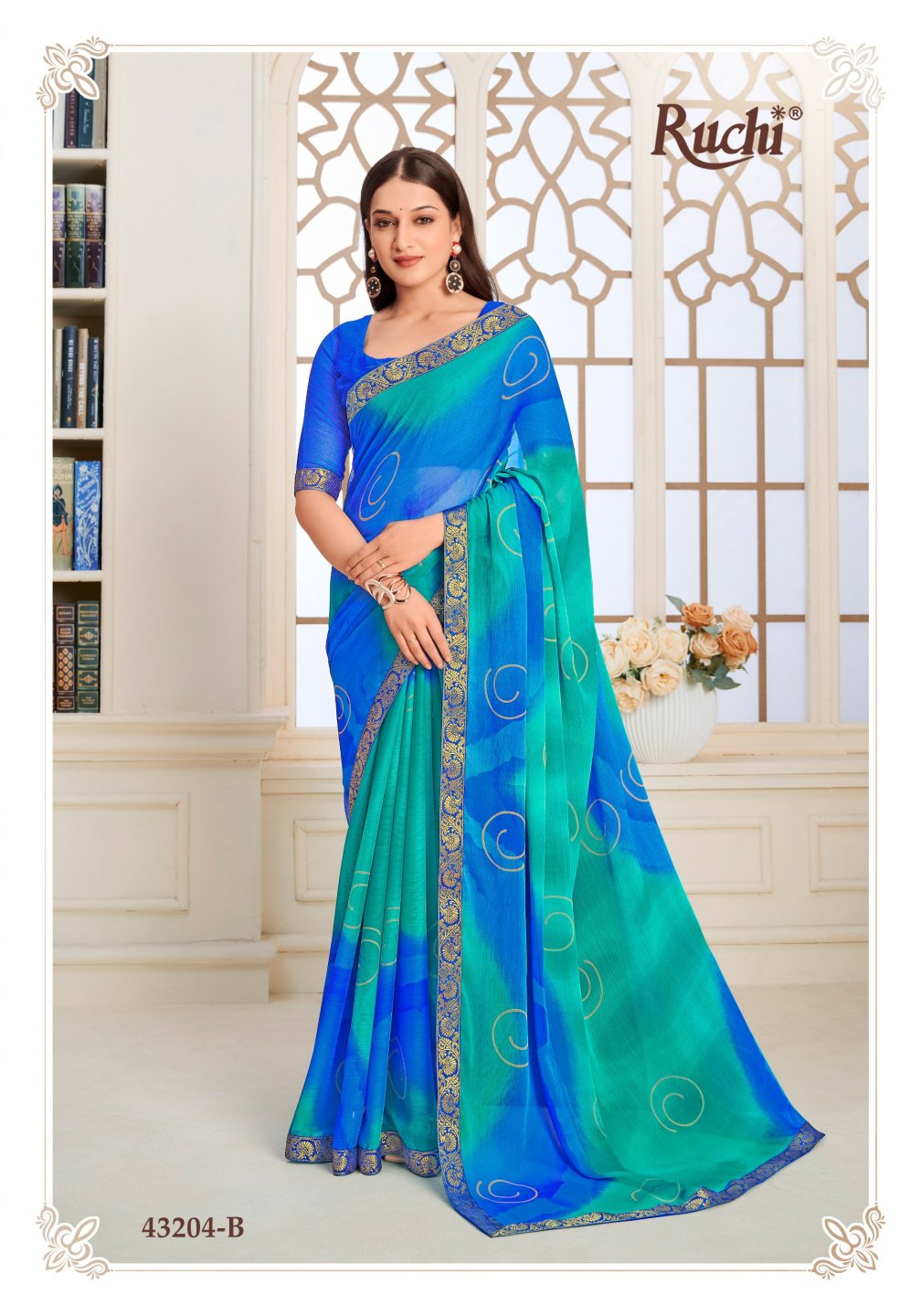 43204-B Simayaa Vol 36 Ruchi Chiffon Sarees