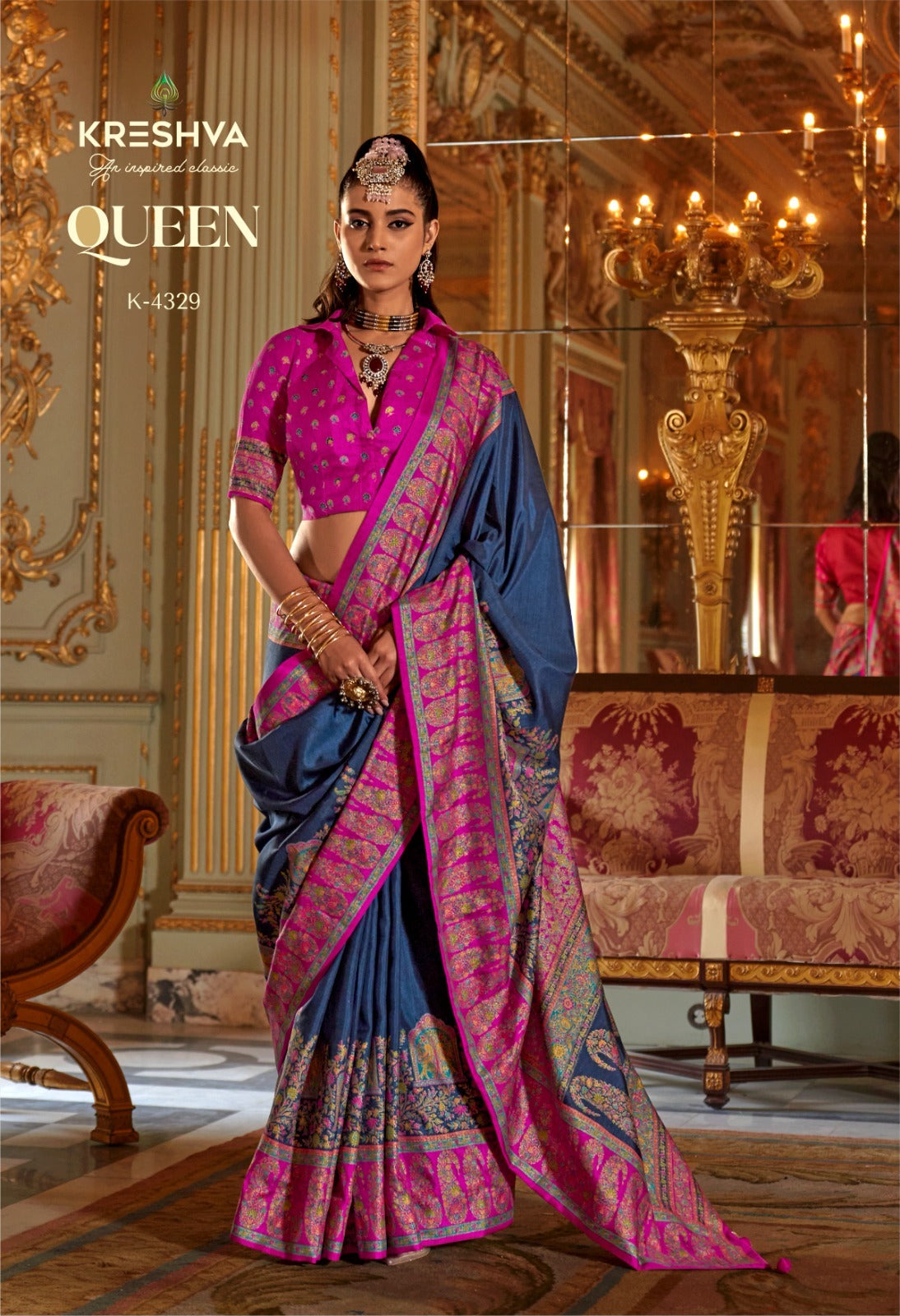 4329 Queen Kreshva Pv Silk Sarees