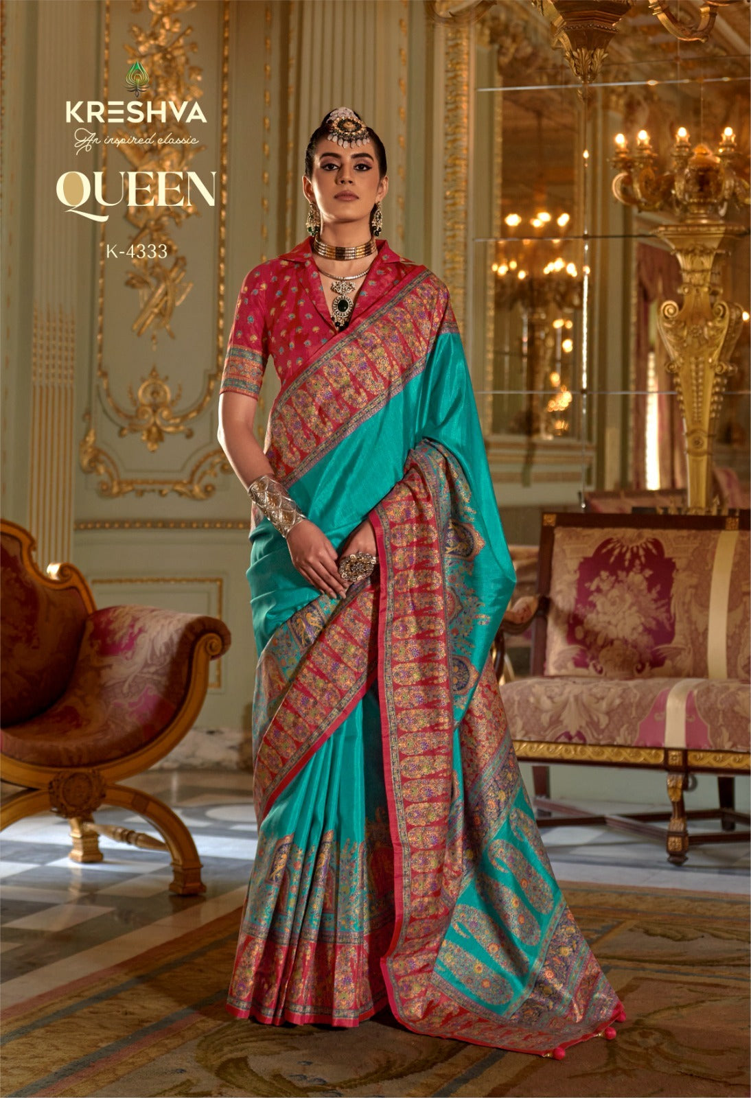 4333 Queen Kreshva Pv Silk Sarees