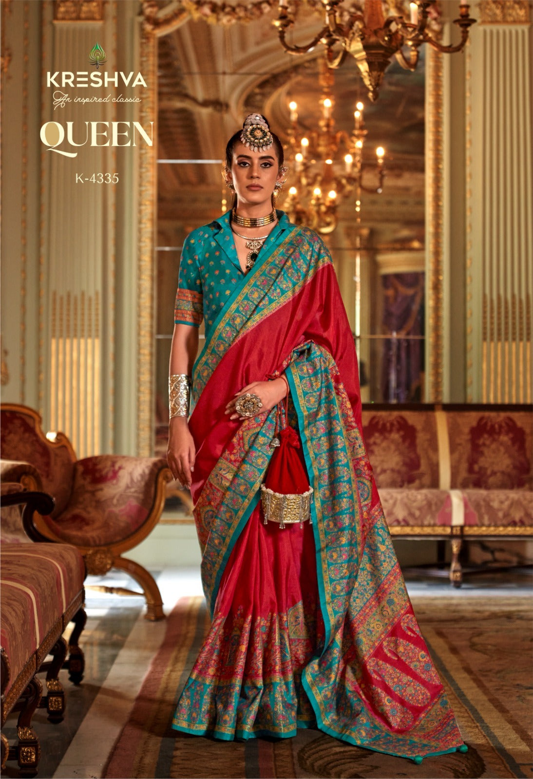 4335 Queen Kreshva Pv Silk Sarees