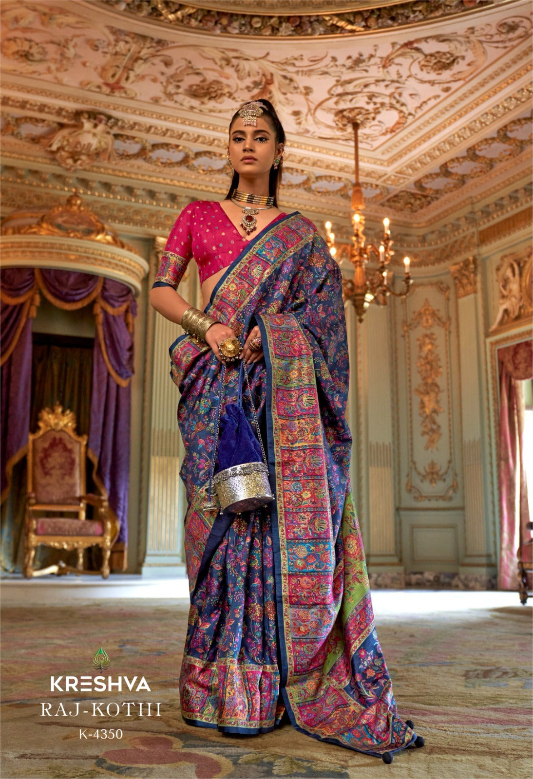 4350 Raj Kothi Kreshva Pv Silk Sarees