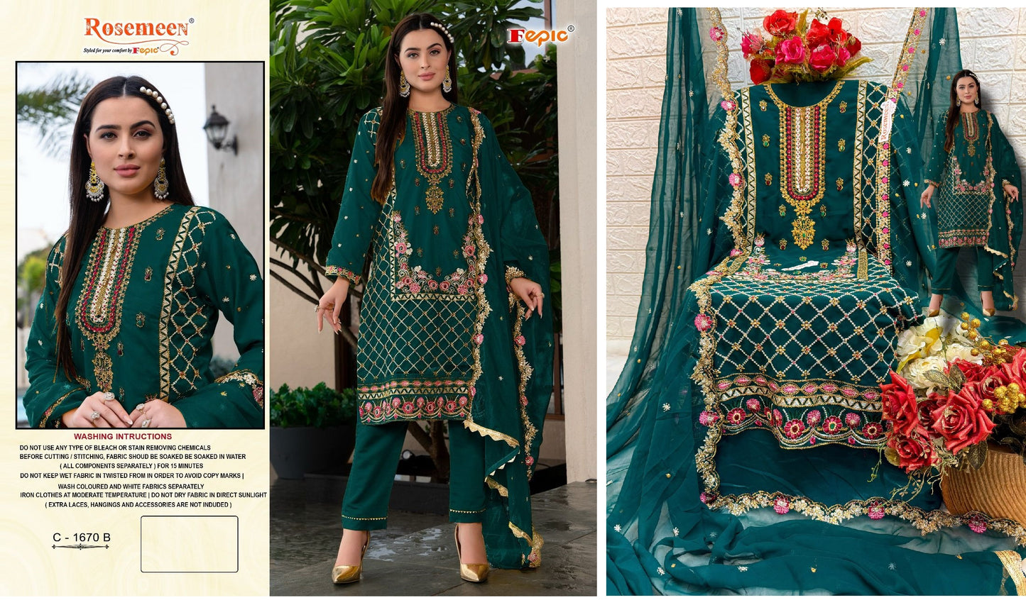 C-1670B Fepic Pakistani Salwar Suits