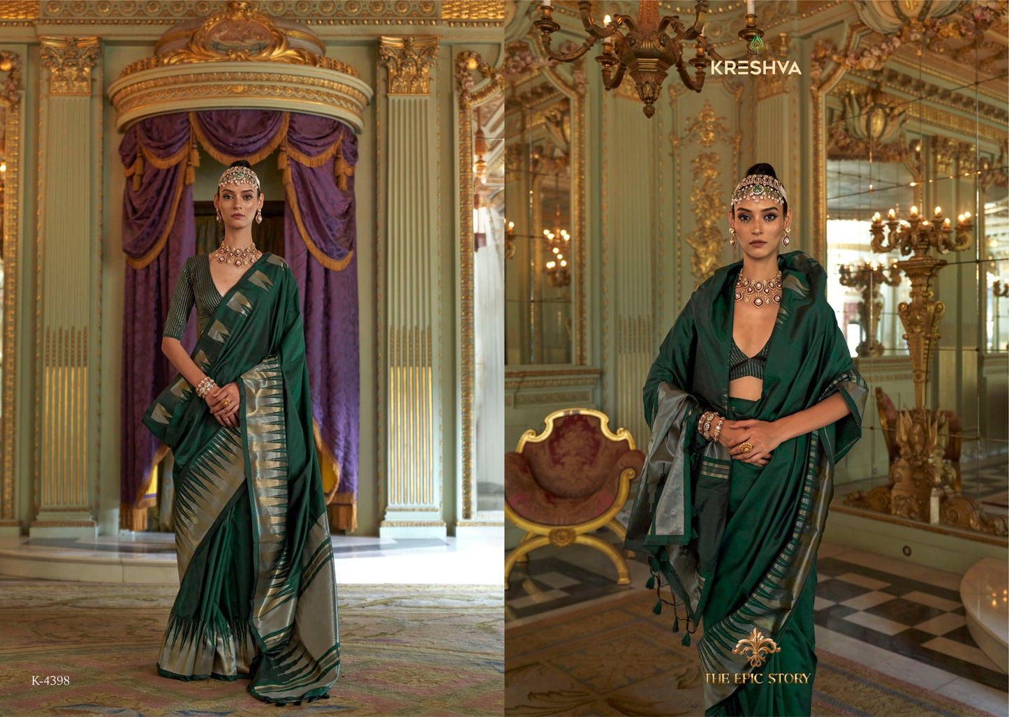 4398 Antariksh Kreshva Soft Silk Sarees