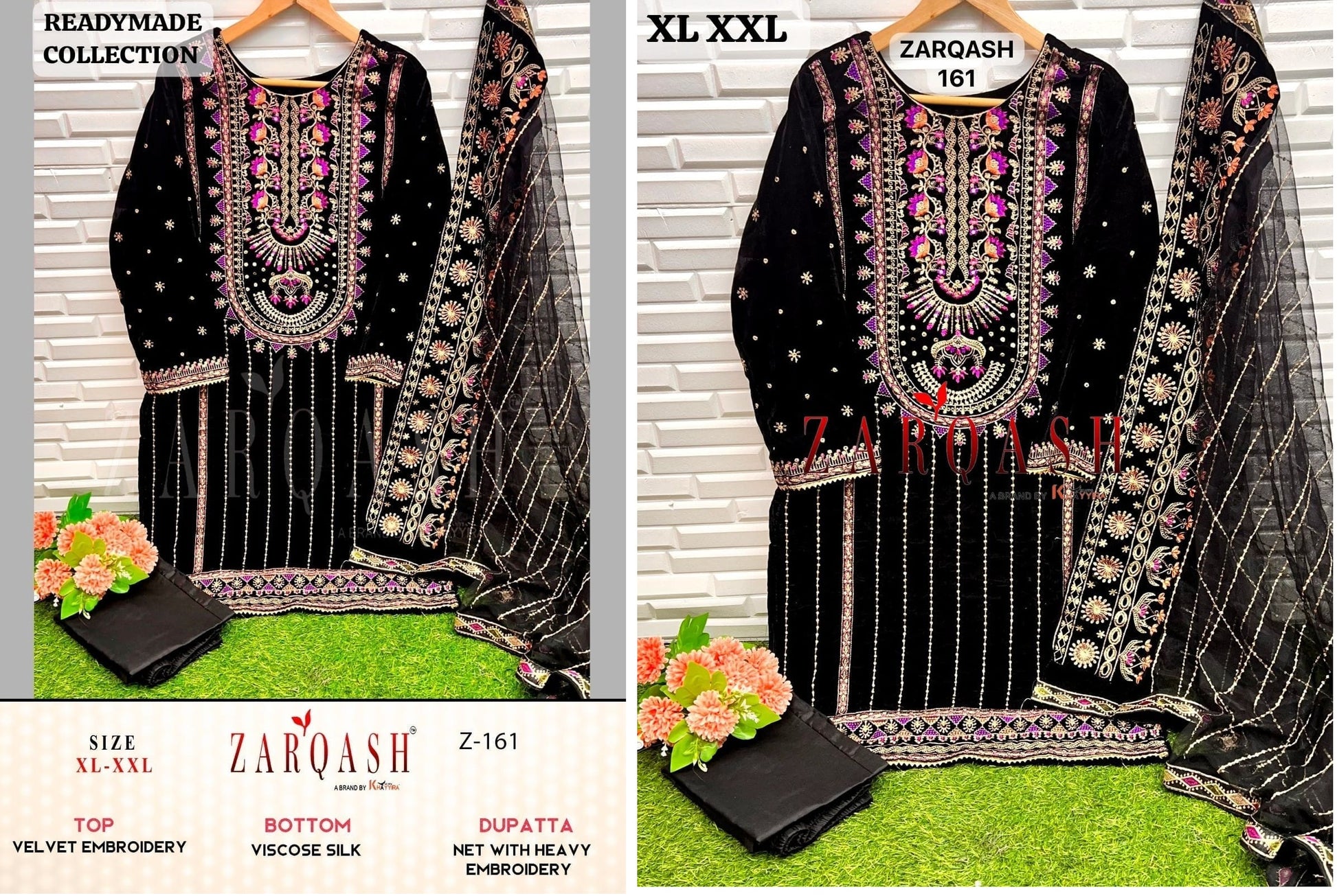 Z-161 Zarqash Pakistani Readymade Suits