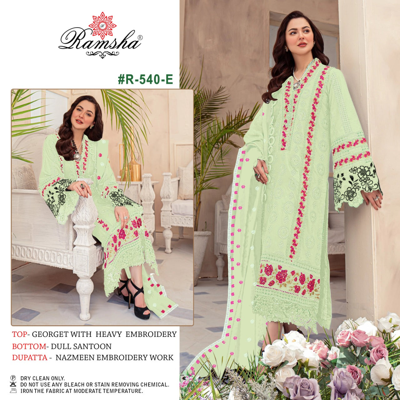 540-E Ramsha Pakistani Salwar Suits
