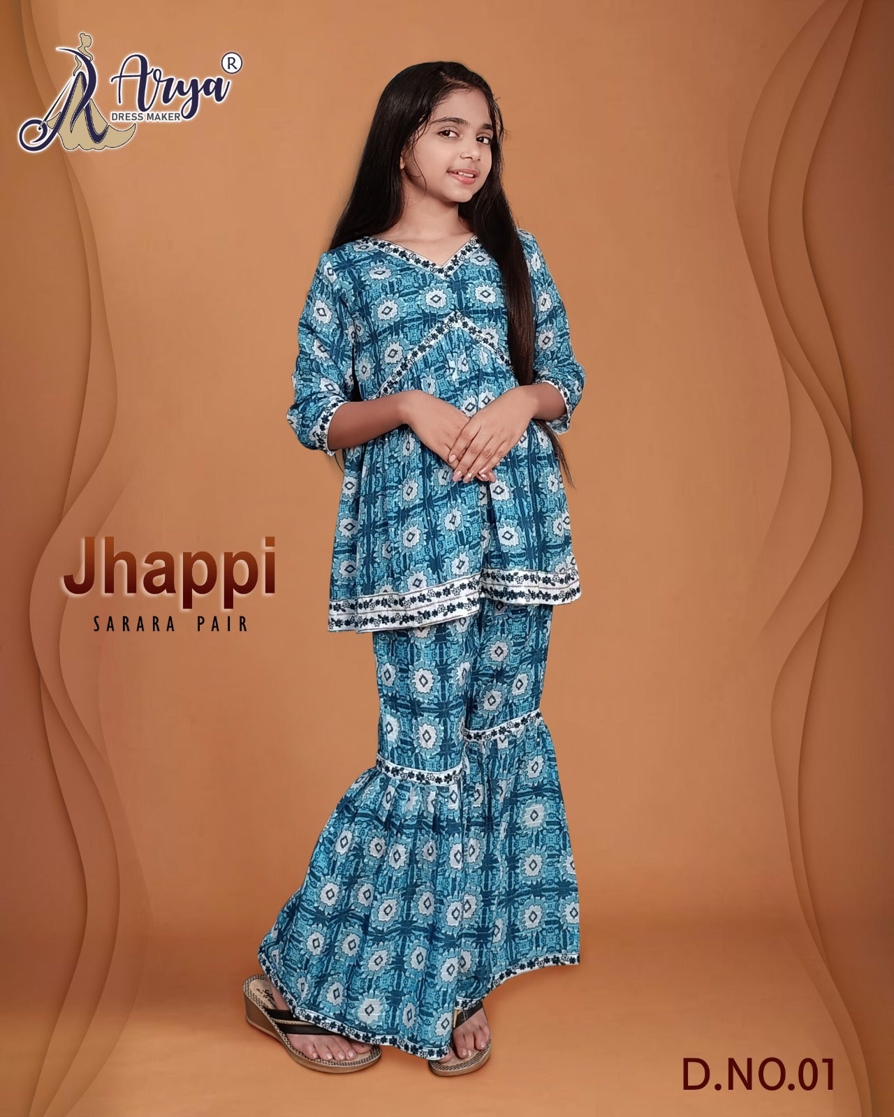 Jhappi 01 Adm Girls Readymade Suit
