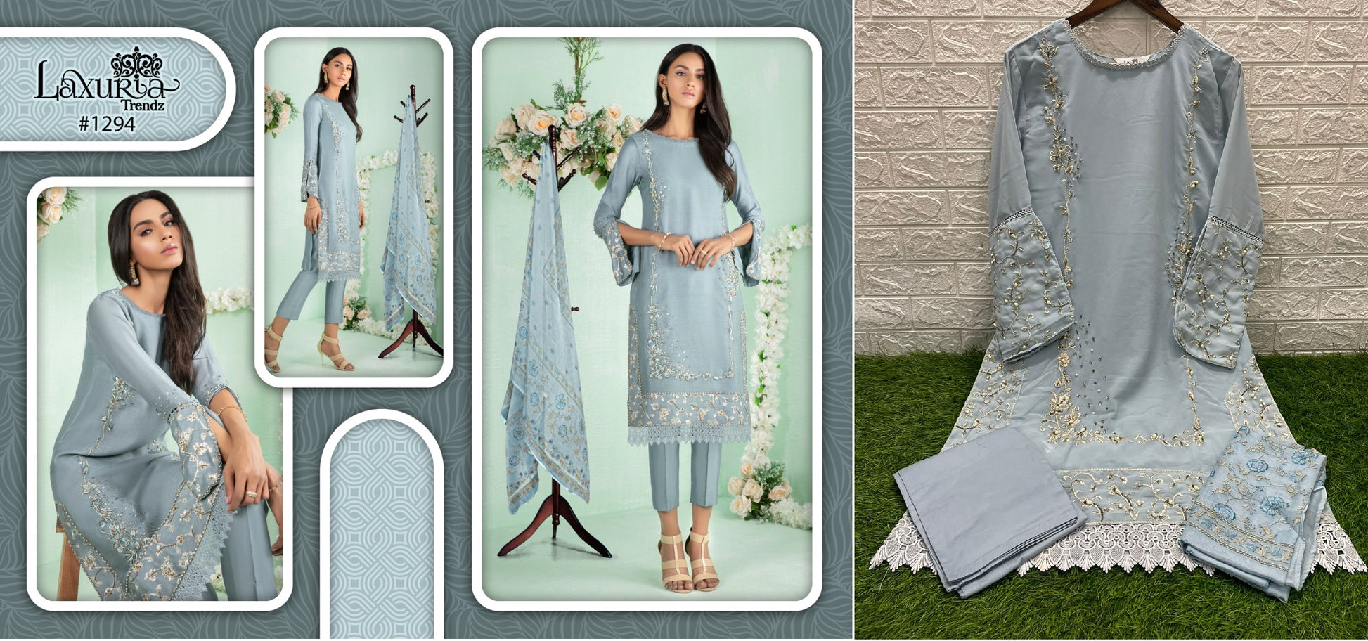 1294 Laxuria Trendz Pakistani Readymade Suits