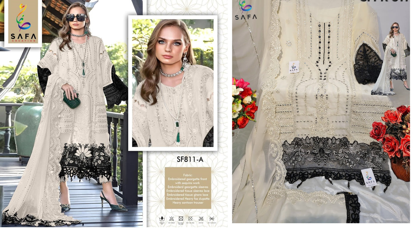 811A Safa Creation Pakistani Salwar Suits
