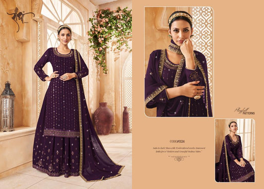 1124 Butterfly Vol 3 Radha Unstitched Suits