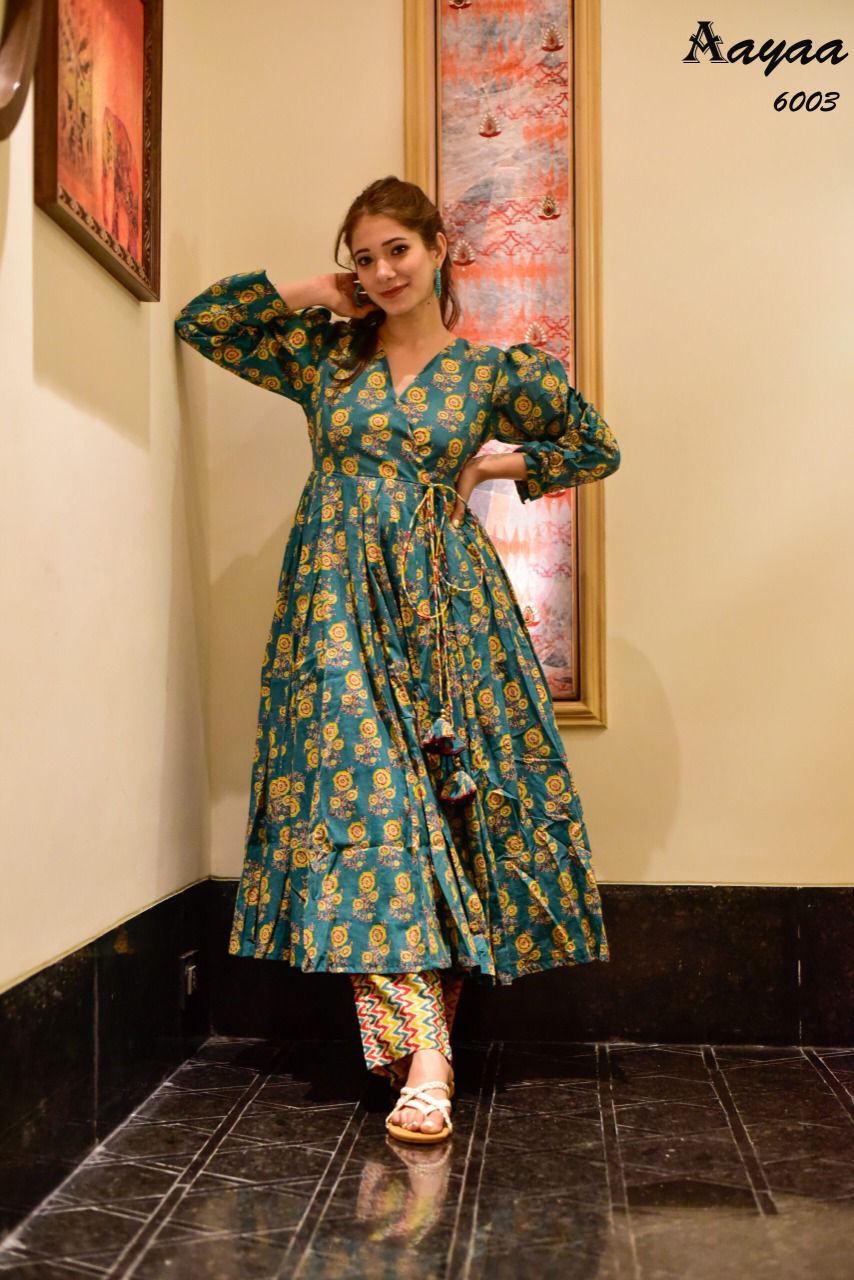 6003 Vol 6 Aayaa Kurti Pant Set
