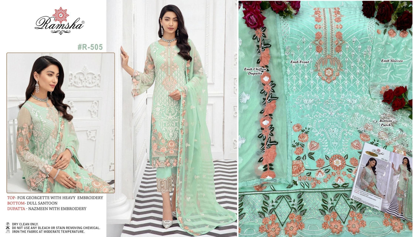 505 Ramsha Pakistani Salwar Suits