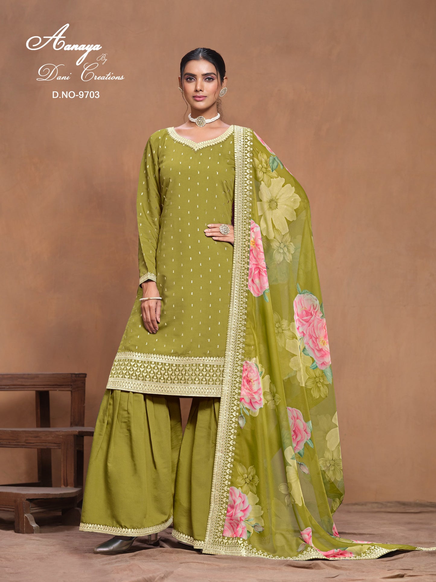 9703 Aanaya Vol 197 Dani Creation Unstitched Suits