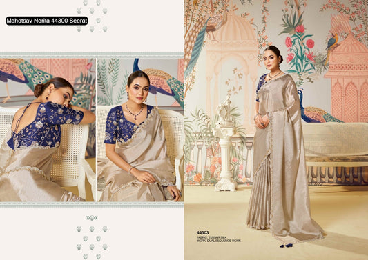 44303 Norita 44300 Seerat Mahotsav Tussar Silk Sarees