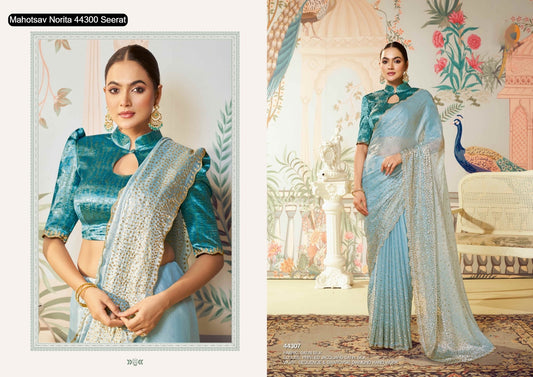 44307 Norita 44300 Seerat Mahotsav Swarovski Sarees