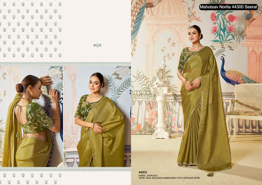 44312 Norita 44300 Seerat Mahotsav Satin Silk Sarees