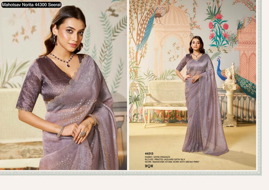44313 Norita 44300 Seerat Mahotsav Organza Silk Sarees