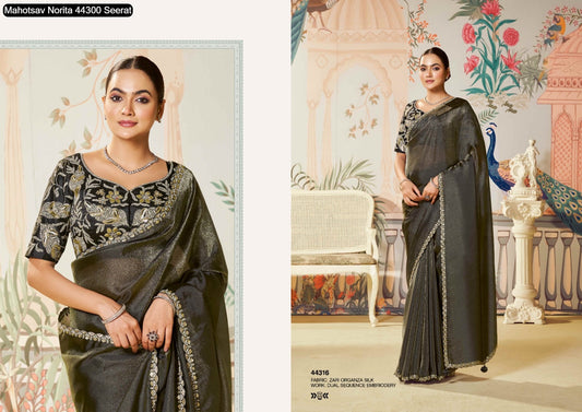 44316 Norita 44300 Seerat Mahotsav Organza Silk Sarees