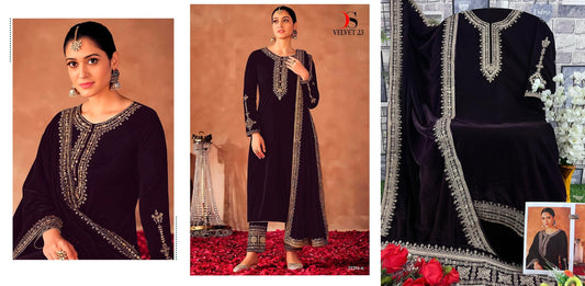 32214A Deepsy Velvet Suits