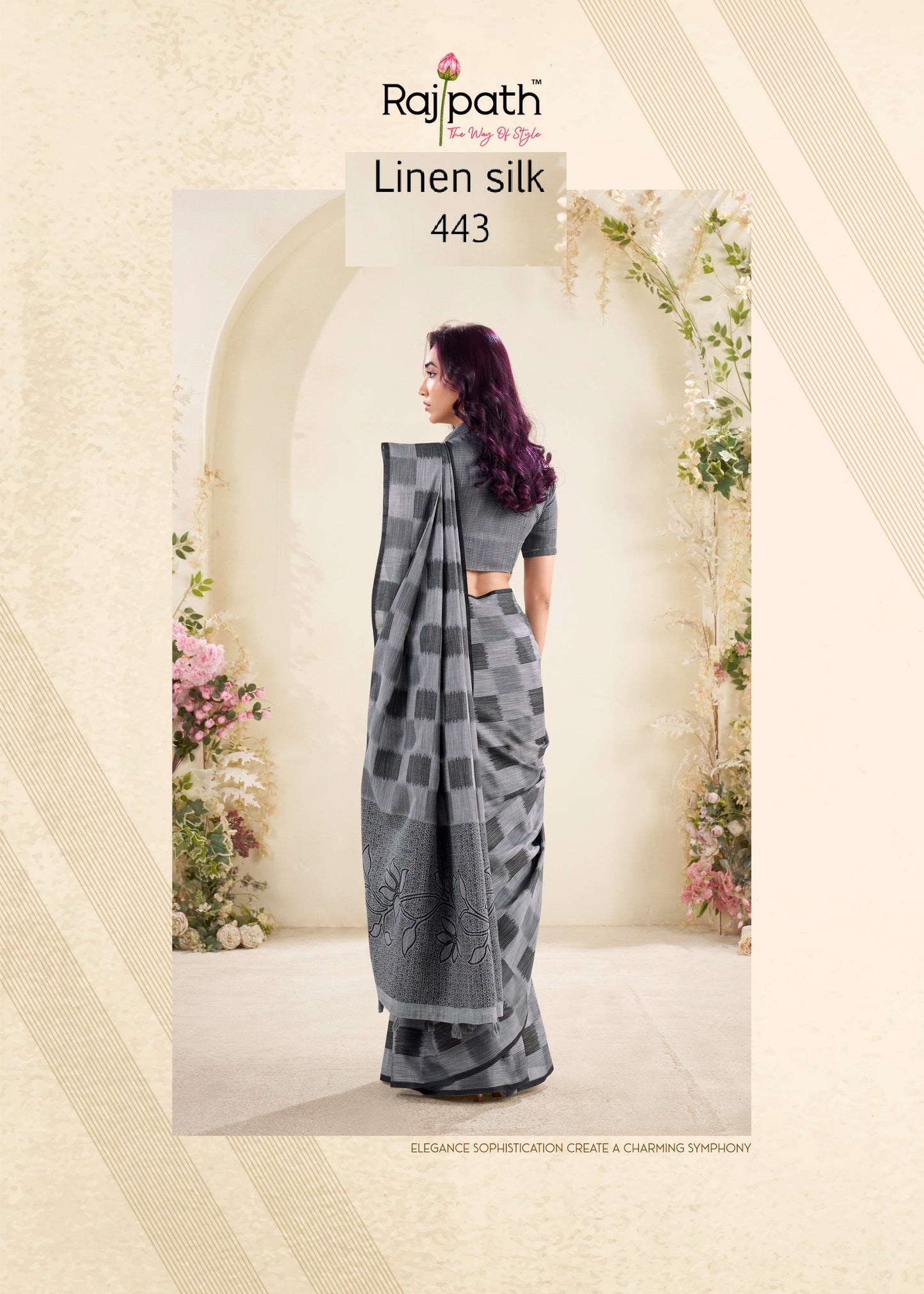 443 Redium Silk Rajpath Linen Silk Sarees