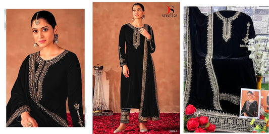 32214C Deepsy Velvet Suits