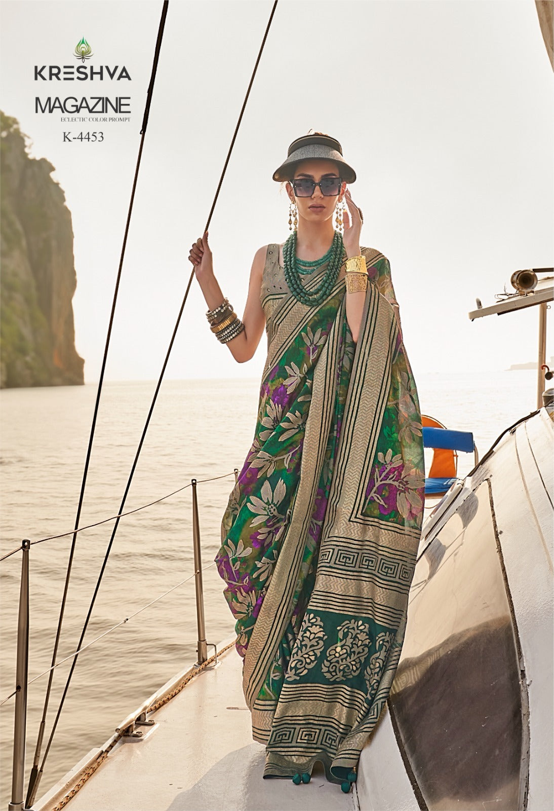 4453 Magazine Kreshva Georgette Sarees