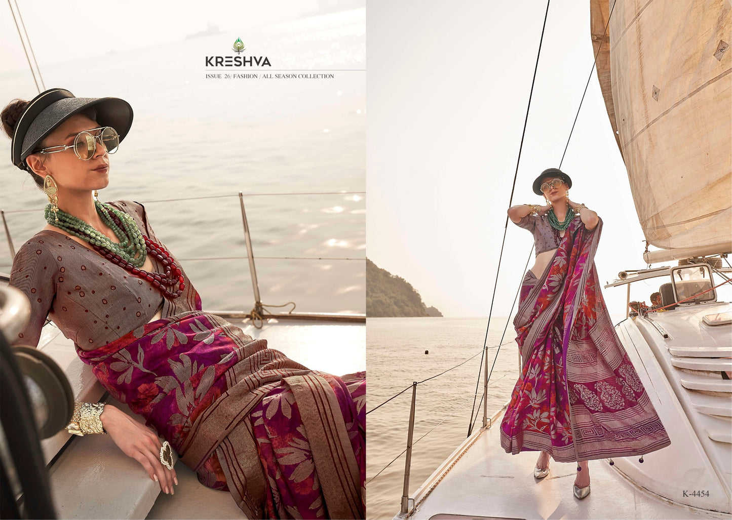 4454 Magazine Kreshva Georgette Sarees