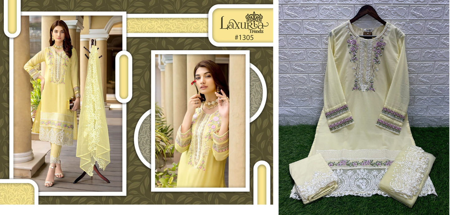 1305 Laxuria Trendz Pakistani Readymade Suits