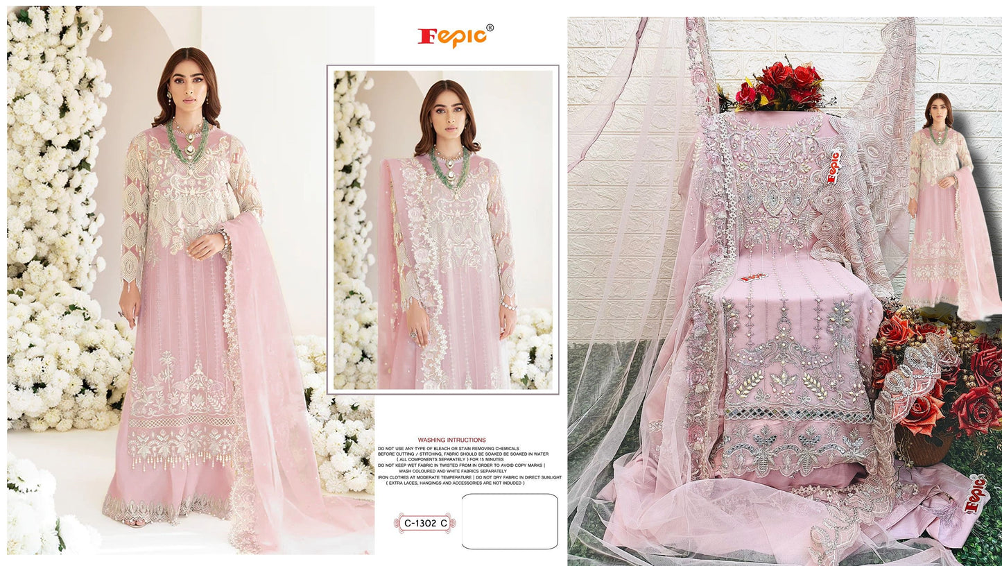 C- 1302C Rosemeen Fepic Pakistani Salwar Suits
