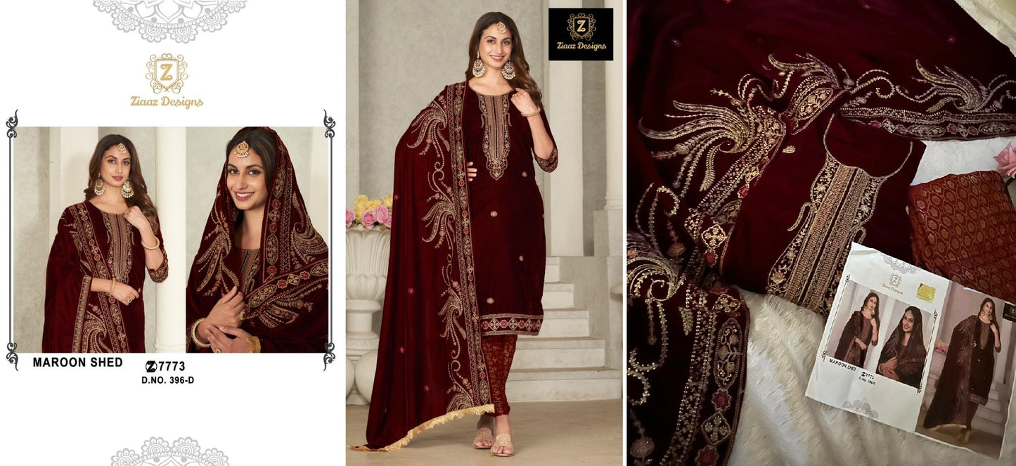 396D Ziaaz Designs Pakistani Salwar Suits