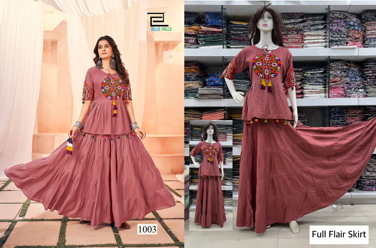 1003 Dholida Bluehills Women Kedia