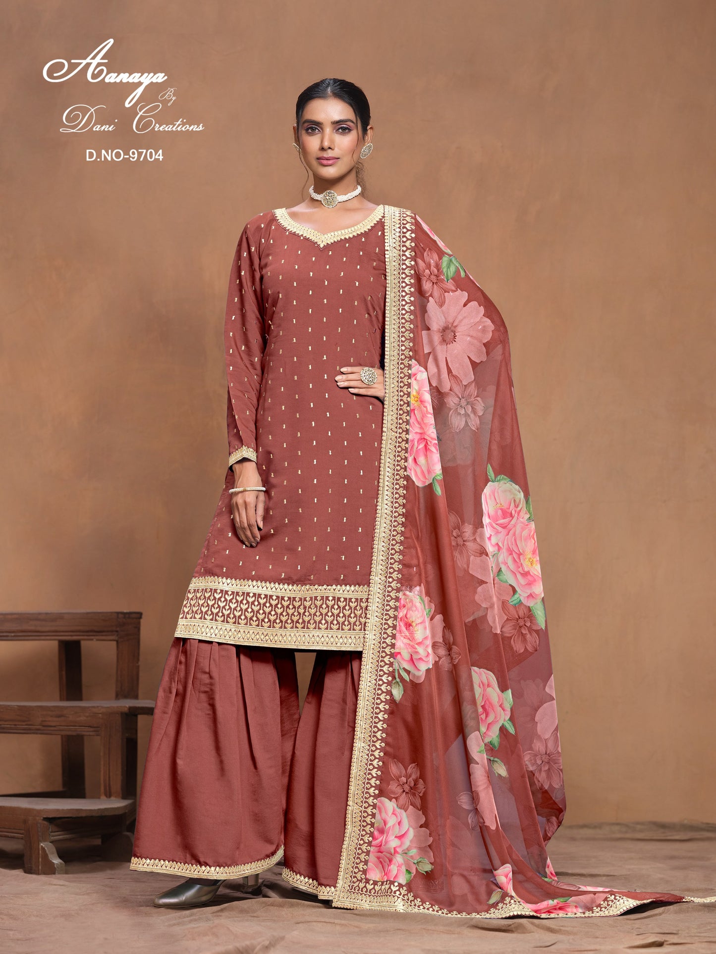 9704 Aanaya Vol 197 Dani Creation Unstitched Suits