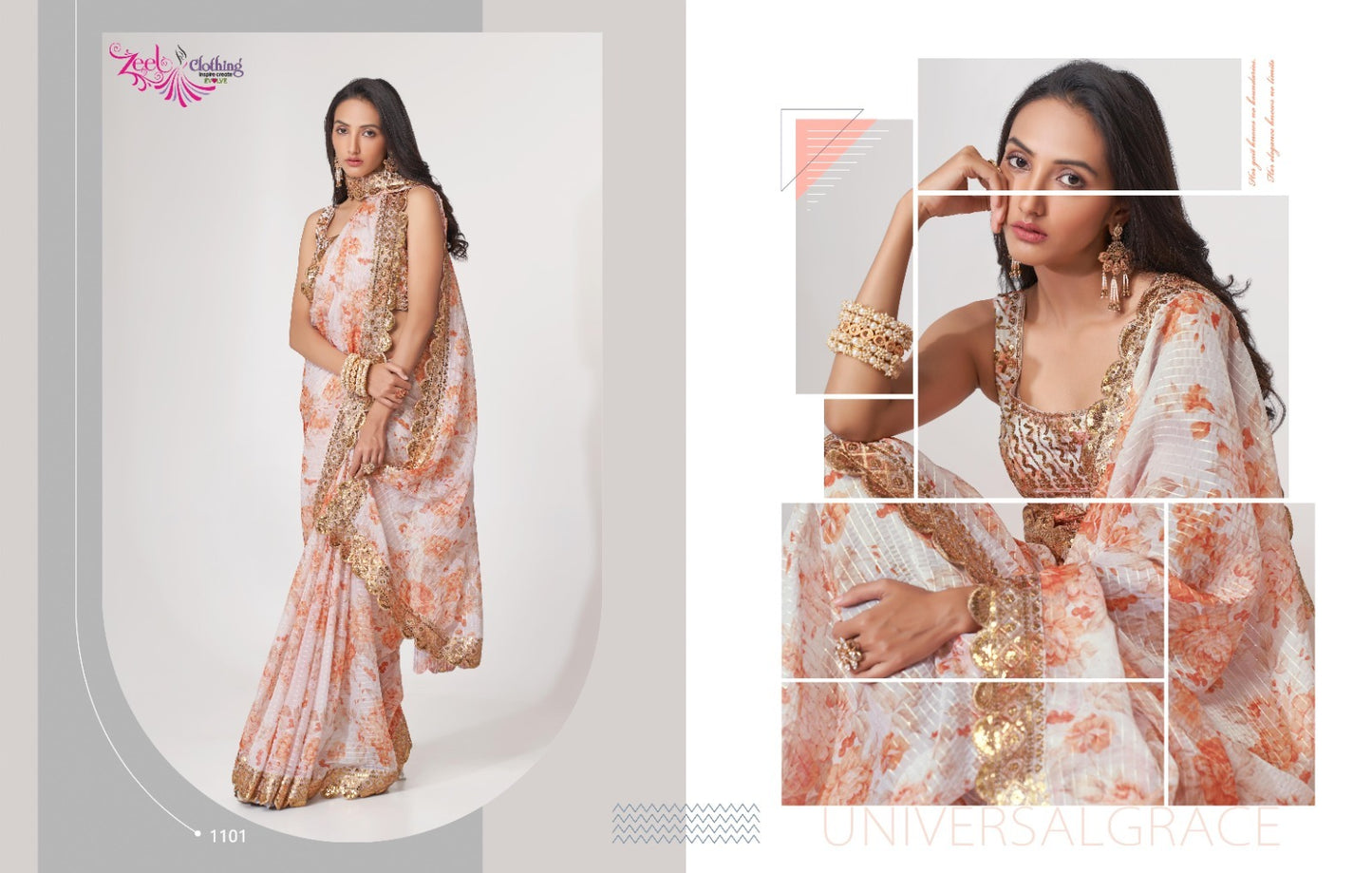 1101 Floral Vol 1 Zeel Sarees