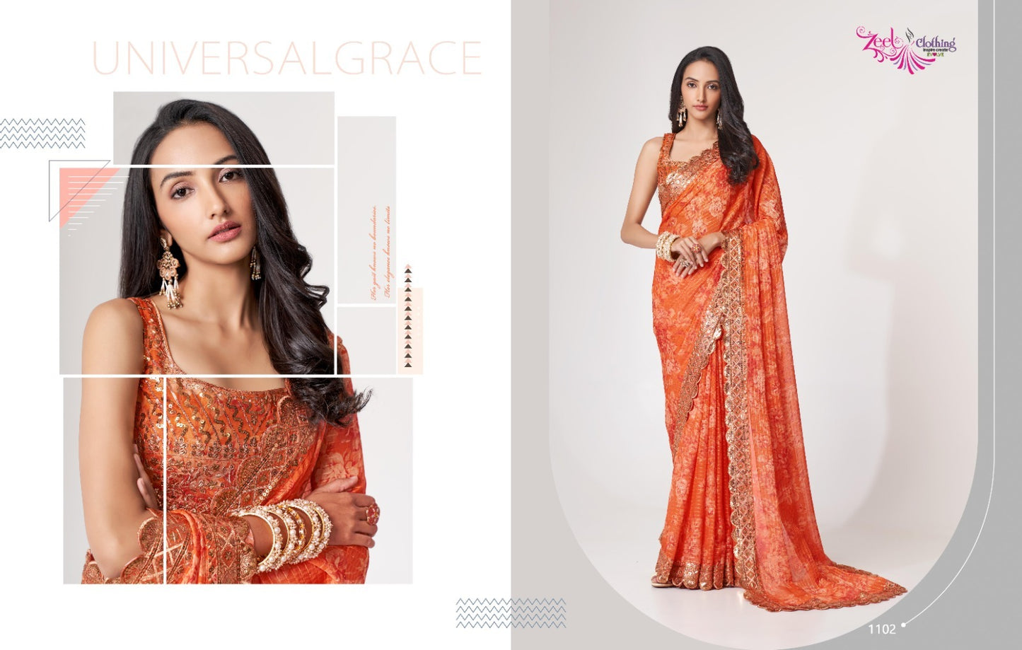 1102 Floral Vol 1 Zeel Sarees