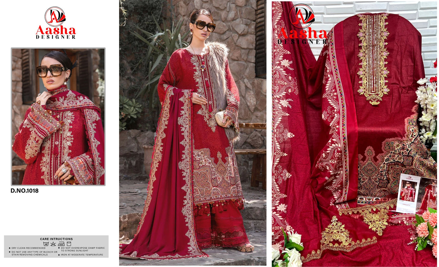 1018 Aasha Designer Pakistani Salwar Suits