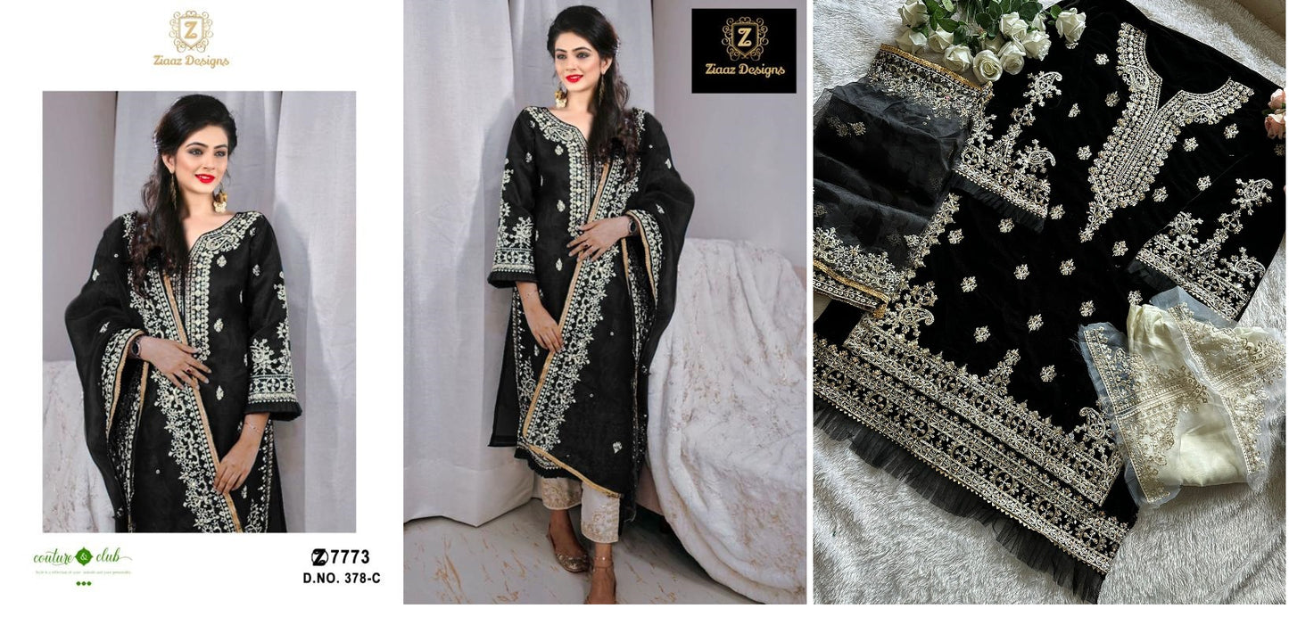 378C Ziaaz Designs Pakistani Salwar Suits